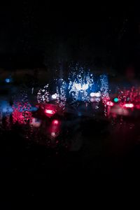 Preview wallpaper drops, glass, neon, glare