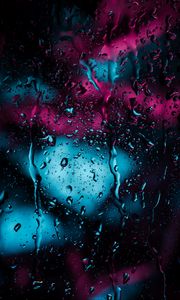 Preview wallpaper drops, glass, rain, moisture, surface, dark