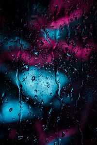 Preview wallpaper drops, glass, rain, moisture, surface, dark