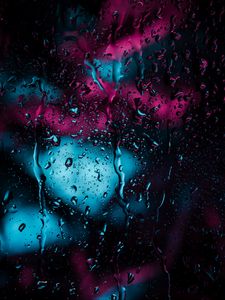 Preview wallpaper drops, glass, rain, moisture, surface, dark