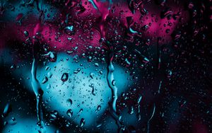 Preview wallpaper drops, glass, rain, moisture, surface, dark