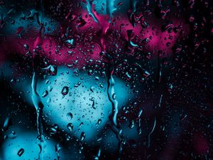 Preview wallpaper drops, glass, rain, moisture, surface, dark
