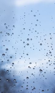 Preview wallpaper drops, glass, rain, wet, blur, window
