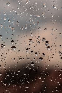 Preview wallpaper drops, glass, rain, window, moisture, blur