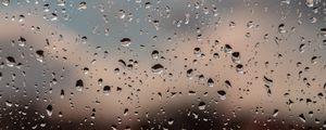 Preview wallpaper drops, glass, rain, window, moisture, blur