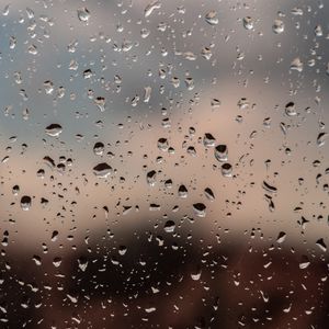 Preview wallpaper drops, glass, rain, window, moisture, blur
