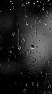 Preview wallpaper drops, glass, rain, macro, dark