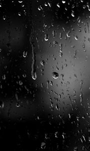 Preview wallpaper drops, glass, rain, macro, dark