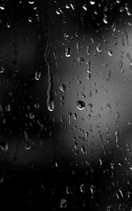 Preview wallpaper drops, glass, rain, macro, dark