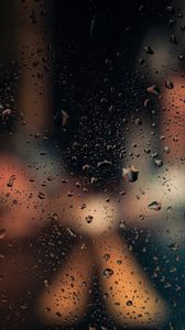 Preview wallpaper drops, glass, spray, blur
