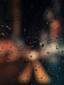 Preview wallpaper drops, glass, spray, blur
