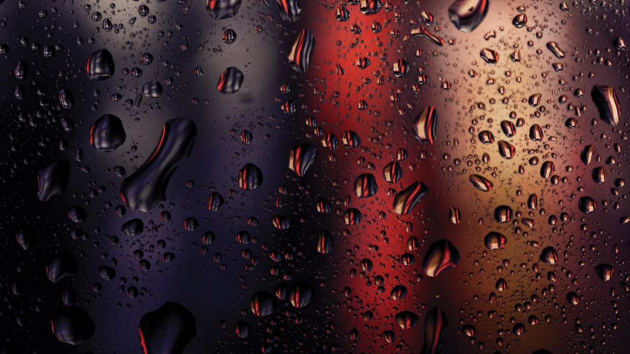 Wallpaper drops, glass, spray, macro, blur