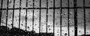 Preview wallpaper drops, glass, surface, bw