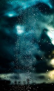 Preview wallpaper drops, glass, surface, wet