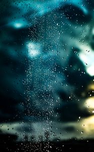 Preview wallpaper drops, glass, surface, wet