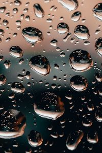 Preview wallpaper drops, glass, surface, wet, transparent, macro
