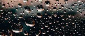 Preview wallpaper drops, glass, surface, wet, transparent, macro