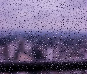 Preview wallpaper drops, glass, surface, macro, wet, purple