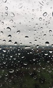 Preview wallpaper drops, glass, surface, wet, macro