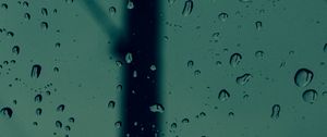 Preview wallpaper drops, glass, water, silhouette, blur