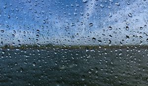 Preview wallpaper drops, glass, wet, surface, blur