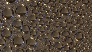 Preview wallpaper drops, glass, wet, gray, macro