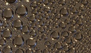Preview wallpaper drops, glass, wet, gray, macro