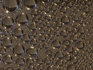 Preview wallpaper drops, glass, wet, gray, macro