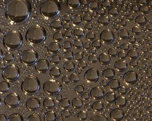 Preview wallpaper drops, glass, wet, gray, macro