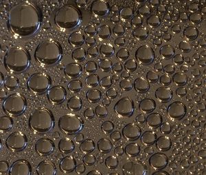 Preview wallpaper drops, glass, wet, gray, macro
