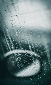 Preview wallpaper drops, glass, window, moisture, rain, surface, mirror