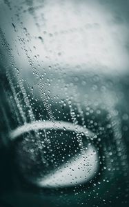 Preview wallpaper drops, glass, window, moisture, rain, surface, mirror