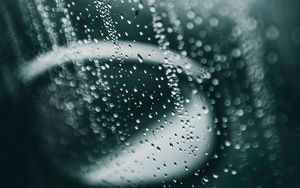 Preview wallpaper drops, glass, window, moisture, rain, surface, mirror