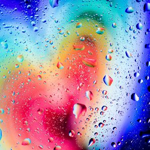 Preview wallpaper drops, gradient, multicolored, macro, wet