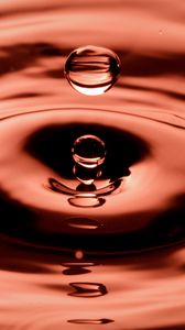Preview wallpaper drops, liquid, macro, red