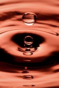 Preview wallpaper drops, liquid, macro, red