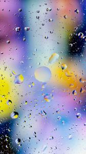 Preview wallpaper drops, macro, blur, glass, multicolored