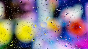 Preview wallpaper drops, macro, blur, glass, multicolored