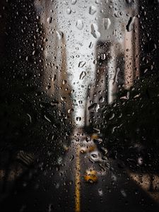 Preview wallpaper drops, macro, glass, blur, road