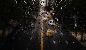 Preview wallpaper drops, macro, glass, blur, road