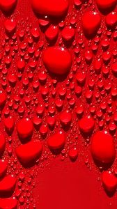 Preview wallpaper drops, macro, red, background
