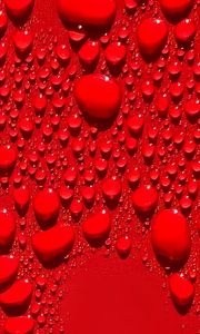 Preview wallpaper drops, macro, red, background