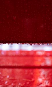 Preview wallpaper drops, macro, wet, surface, red