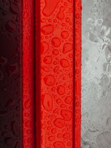 Preview wallpaper drops, moisture, red, gray, surface