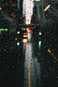 Preview wallpaper drops, rain, glare, bokeh, window, glass, moisture, surface