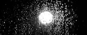 Preview wallpaper drops, rain, glass, light, macro, black