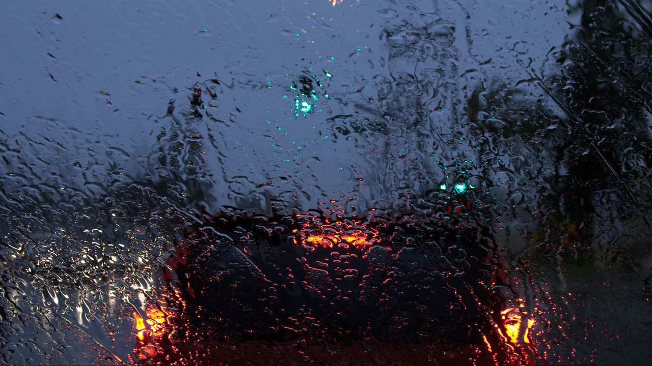 Wallpaper drops, rain, glass, blur