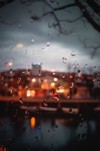 Preview wallpaper drops, rain, glass, moisture, window, blur