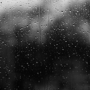 Preview wallpaper drops, rain, glass, water, dark, black and white