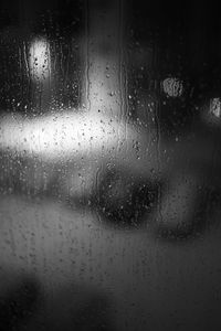 Preview wallpaper drops, rain, glass, blur, black and white